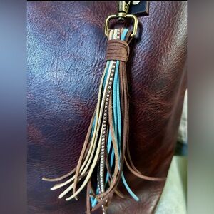 Brand New**** Handmade Suede Tassel Keychain (Keychain Tassel Only)